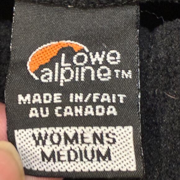 Lowe Alpine Black 1/4 Zip Thermal Waffle Knit Pullover Jacket Womens Size Medium - Picture 6 of 9